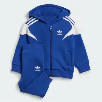 在飛比找環球Online優惠-【Adidas kids】男/女_兒童連帽衫拉鍊套裝(IL4