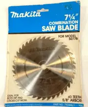 Makita RARE 7-1/4-in 40-Tooth 5/8 Arbor Combination Circular Saw Blade NEW! NOS