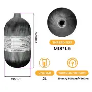 TUXING 4500Psi Carbon Fiber Scuba Tank 2L High Pressure Composit Diving Cylinder