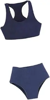 STARTIST 1/6 Scale Female Clothes Top and Bottom Underwear Set Swimsuit 1:6 Miniature Action Figure Clothes 12 inch BJD Doll Clothing , Blue