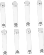 HEALEEP 8Pcs Clear Plastic Tweezer Holder Portable Makeup Tool Organizer Box with Dual Opening for Precision Tweezers and Makeup Accessories Storage Travel Makeup Tool Case