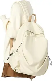 [weradar] Basic School Backpack For Women Men Lightweight Casual Daypack College Backpack Middle School Bag Bookbag
