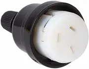 HPM 10A Rear Entry Extension Cord Socket, Black