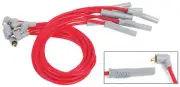 MSD 31949 (Kit) Spark Plug Wire Set Super Conductor Red for Toyota 4-Cylinder