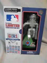 Laser Pegs Lighted Construction Set 6 In 1 MLB Team Decals New in Box