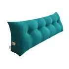 120cm Blue Green Triangular Wedge Bed Pillow Headboard Backrest Bedside Tatami C