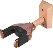 Wall Mount Ukelele Ukulele Uke Hanger Hook Holder Keeper Auto Grip System Rubber Cushion Wood Base QIUNI