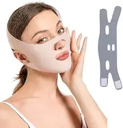 Pack of 2 chin mask, V face masks, chin mask, sleeping, reusable V-line mask, for double chin and sagging facial skin, double chin remover (C)