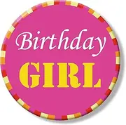 [OIIVPOK] Birthday Pin, Birthday Girl Pin Birthday Girl Button, 2.3in Its My Birthday Pin, Happy Birthday Pin for Women, Birthday Pin for Girls, Cute Button Pin for Birthday, Birthday Buttons for Women,