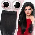 CLEARANCE Remy One Piece Clip In 100% Human Hair Extensions Half Head Weft Ombre