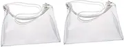 Kisangel Transparent Bag Stadium Tote Bag Clear Purse Clear Stadium Bag Stadium Purse Clear Stadium Tote Clear Clutch Bag Stadium Approved Purse Clear Bag Clear Shoulder Bags Wallets Pvc