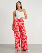 [Jag] Jag Women's Seashell Pants In Red Size 14 14 Red