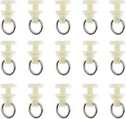 WHYHKJ 50pcs Curtain Track Glider Rail Curtain Hook Rollers Window Shower Curtain Tracks Accessories