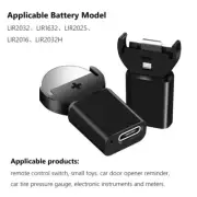 Type-c Li-Ion Coin Button Cells Charger For LIR1632/LIR2025/LIR2016/LIR2032
