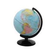 12" Blue Ocean World Globe Table Top Political Map Modern Style New