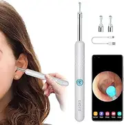 BEBIRD R1 Ear Wax Removal Tool Camera Endoscope, 1080P HD Otoscope Wireless Ear Cleaner with6 Led Lights Compatible with iPhone iPad Smart Phones&Tablets for Kids Adults&Pets (White)