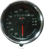 E Support Universal Motor Odometer Speedometer Gauge Turn Signal LED Light Backlight