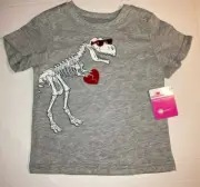 NWT Celebrate Valentine's Day Cool T-Rex Heartbreaker T-Shirt Tyrannosaurus Rex