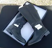 Naturalizer Garrison Wide Calf Knee High Riding Boots 8.5M Black Equestrian Boot