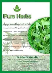 Pure Herbs Andrographis Paniculata Kalmegh & Chirayata hara Powder