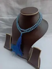 Tanzanite Hydro Round Beads Japa Mala, Hand Mala tanzanite HYDRO Highly Polish