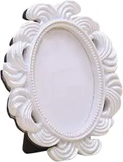 Nail Display Frame Decorative Nail Tip Container Rustic Picture Frame Wall Picture Nail Decorations for Nail Art DIY Nail Vintage Decor Nail Art Display Storage Holder White Resin