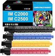 LeciRoba Compatible IM C2500 C2000 Toner Cartridge Replacement for Ricoh 842307 842310 842309 842308 for Ricoh IM C2500 IM C2000 Printer (4-Packs, B/M/C/Y)