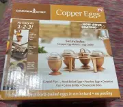 Copper Chef - Copper Eggs XL With Non Stick Coating 4 XL Copper Egg Makers -NEW