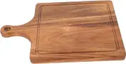 COLLBATH Cutting Boards for Kitchen Solid Wood Serving Platter Handle Board Charcuterie Bread Pizza