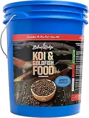 Blue Ridge Koi Fish Food 14lb - Koi Food Mini Growth Formula, Goldfish Food, Premium Fish Food for Ponds, Ponds Fish Food, Floating Pond Pellets