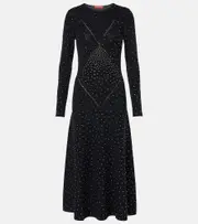 [Altuzarra] Altuzarra Nelsons embellished midi dress AU 8 black