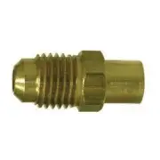 10613 SAE 45-deg Flare Adapter, 3/8-in Male Flare x 1/2-in Sweat, Brass (2 Pack)
