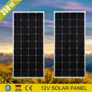 12V 700W 2x350W Solar Panel Mono Home Caravan Camping Power Charging Battery AU