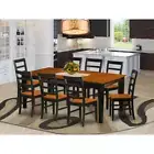 9 Pc Dining room set-Dining Table with 8 Wooden Dining Chairs