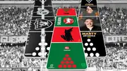 Half/Half NRL Mini Table Tennis