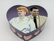 New I Love Lucy Lucille Ball & Ricky Desi Arnaz Heart Shaped Trinket/Jewelry Box