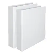2x Marbig Clearview Hi-Cap 2 D-Ring 65mm A4 Binder File Document Organiser White