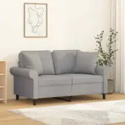 NNEVL Throw Pillows 2 pcs Light Grey 40x40 cm Fabric