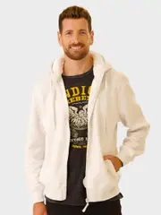 Mens Lined Hood Sherpa Fleece