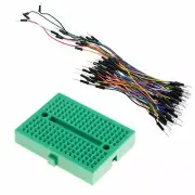 Green 170-Point Solderless Breadboard + 65pcs Jumper Wires