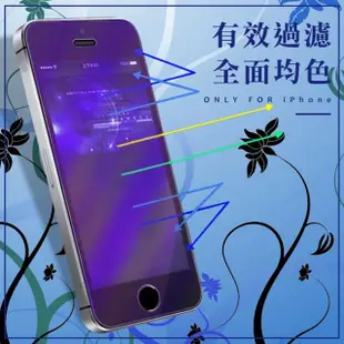 iPhone 5 5s 5c SE 高清藍光非滿版9H玻璃鋼化膜手機保護貼(3入 iphonese鋼化膜 iphonese保護貼)