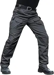 [Hiwise] Men's Stretch Tactical Pants Water Resistant Ripstop Cargo Pants Outdoor Lightweight EDC Work Hiking Pants