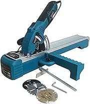 KATSU Compact Circular Saw Plunge Cut with Track Guide Rail 600W 230-240V 7400rpm 85mm 0-45° + Mitre Base + 3 Extra Blades (Diamond, HSS, and TCT) 101788