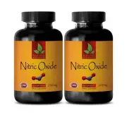 L-arginine powder - NITRIC OXIDE 2400mg - immune support system - 2 Bottles