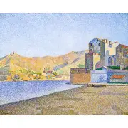 Paul Signac, Town Beach, Collioure, Opus 165, 100% Cotton Art Paper, 20" x 25"