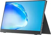 cocopar Portable Monitor 15.6 Inch 1080P Travel Monitor with Speaker HDMI USB-C External Monitor for Laptop MacBook Surface PC Xbox PS4/5, with Cover Stand VESA