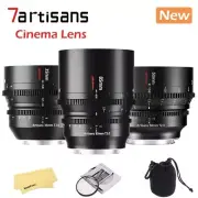 7Artisans 35mm/50mm/85mm T2.0 Full Frame Lens Cine Lens for L / E / Z / R Mount