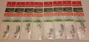8-PACK LOT Eagle Claw Barbless Circle Hook Rig 1/0 - Silver Rainbow