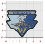 NAVY VAQ-139 COUGARS EA-18 HOOK & LOOP EMBROIDERED PATCH