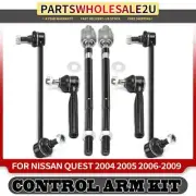 6x Front Side Stabilizer Bar Link & Tie Rod End for Nissan Quest 2004-2008 2009 (for: Nissan)